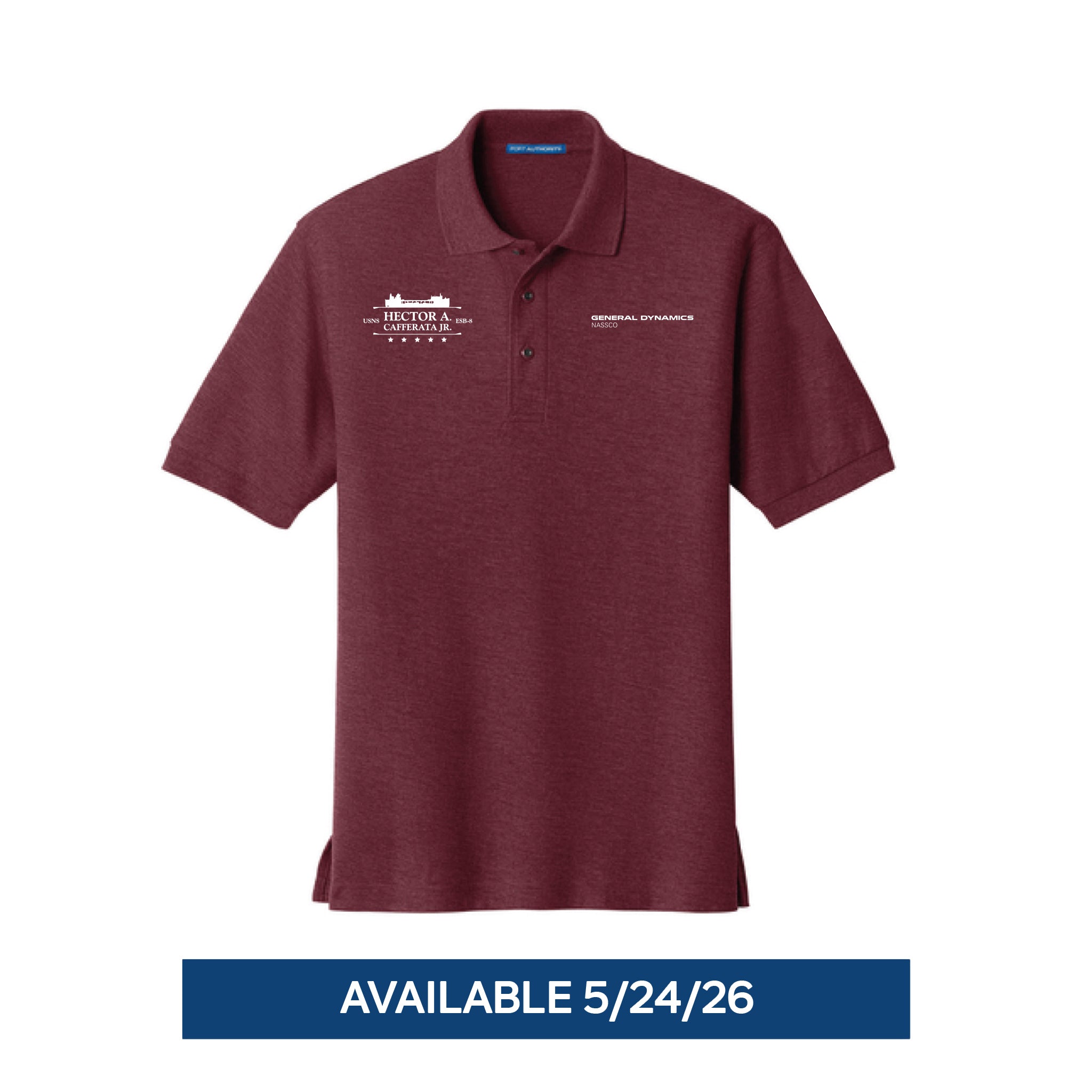 Hector A. Cafferata Jr. Men's Polo - Burgundy