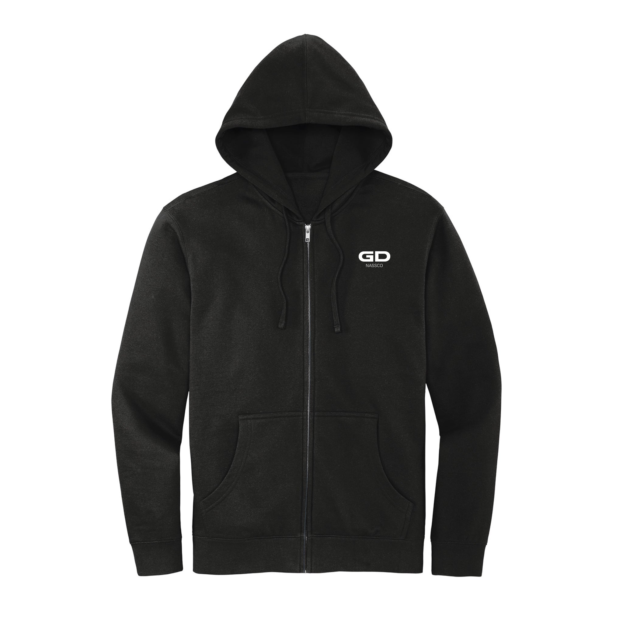 Fleece Full-Zip Hoodie - Black